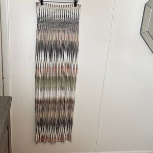 Strapless Multicolor Maxi Dress